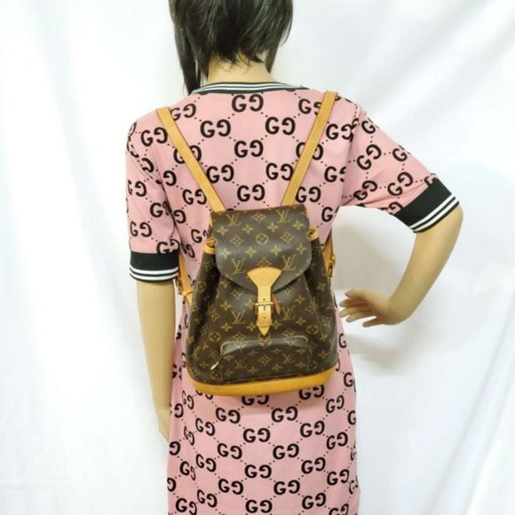 Auth Louis Vuitton Monogram Montsouris PM Backpack - Picture 16 of 16